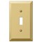 Amerelle Wall Plate, Number of Gangs: 1 Steel, Polished Brass Finish, Bronze 163TBR - alternate 2